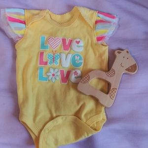 0-3 months rainbow onsie